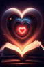 Placeholder: heart, reading book, music, glowing eye