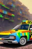 Placeholder: cyberpunk, kente, ghana flag, ghana taxi, ghana bus, village, 8k quality