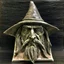 Placeholder: square jaw, chizeled face, wizard