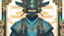 Placeholder: A man wears a black Cyberpunk Mask and Chinese clothes , black and blue color, solo leveling shadow drawing style, neon, intricate details, highly detailed, high details, detailed portrait, masterpiece,ultra detailed, ultra quality