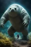 Placeholder: And so, with a mixture of determination and compassion, the captain takes a step forward, extending a hand in a gesture of trust. The giant tardigrade, sensing this shift in intention, hesitates, its eyes reflecting a glimmer of curiosity and acceptance.