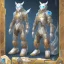 Placeholder: protogen steampunk crystal tech full body fire androgen