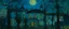 Placeholder: A dark bluish teal Arabian moon palace painted by Vincent van Gogh