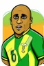 Placeholder: Roberto Carlos Brazilian football player cartoon 2d