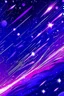 Placeholder: A violet outer space with shooting stars in purism art style