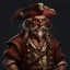 Placeholder: Old Pirate Human-Monkeyman DnD Digital Art