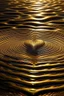 Placeholder: high quality, 8K Ultra HD, ultra-realistic, In the gentle embrace of the tranquil waters, behold a mesmerizing spectacle - the ripples dancing in perfect harmony, converging into the shape of a heart. Each droplet, like a painter's brushstroke, contributes to this exquisite masterpiece of nature's artistry. The heart-shaped pattern shimmers with a mesmerizing radiance, reflecting the sun's golden hues and the azure of the sky above, As the waves gently caress the shore, the heart's form remains