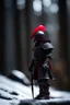 Placeholder: portrait of black knight with red feather in snowy mountain pass in forest,shot on Hasselblad h6d-400c, zeiss prime lens, bokeh like f/0.8, tilt-shift lens 8k, high detail, smooth render, down-light, unreal engine, prize winning