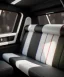 Placeholder: Ultra realistic back seat of limousine image, wide angle view, Alice woman and white rabbit man into, many color balls, circus clothing, long hair, smoke, feather long coat, soft color, highly detailed, unreal engine 5, ray tracing, RTX, lumen lighting, ultra detail, volumetric lighting, 3d, finely drawn, high definition, high resolution.