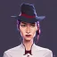 Placeholder: Portrait of a 30 year old witch like Renée Zellweger and Mary Poppins