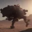 Placeholder: Armored Core machine robot fights another Armored Core fly in the sky in the desert with the ocean where you can see the space in the sky with the twilight on the horizon, 4k resolution