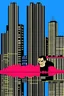 Placeholder: punisher sku;; CITY beach hideout in the style of Hiroshi Nagai