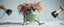 Placeholder: close up portrait of hairy fluffy polymer clay cute worried monster with long sleek limbs and with studio lights