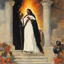 Placeholder: [art by Norman Rockwell] With newfound determination burning in his eyes, Roupinho stepped back, his gaze lingering on the statue of the Black Madonna. Leaving the grotto, Roupinho emerged into the world, his heart aflame with the divine spark that had been ignited within him. And so, the knight set forth on his sacred quest, his destiny intertwined with the miraculous presence of the Black Madonna of Nazaré. The echoes of his pledge reverberated through the hallowed halls of his soul, ignitin