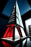 Placeholder: Avengers stark tower buliding architecture futuristic-modern stlye. geometric form,