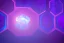 Placeholder: blue hexagons, and purple octogons, sunrise, mirror, painting