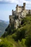 Placeholder: Historic castle on a rocky cliff