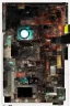 Placeholder: Ultra detailed medium portrait painting dead end road, dark room with little light coming from an open door behind, torn up collage of clippings, broken circuitry background, matrix effects, punk visual art, punk art aesthetic, graffiti art, pop surrealism, collage art, cluttered paint glitches