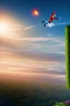 Placeholder: an elf jumping from a building, fantasy art, 4k