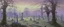 Placeholder: A light purple haunted graveyard filled with ghosts painted by Caspar David Friedrich