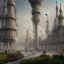 Placeholder: landscape, a mosque, future city, realistic, outside view, and cinematic.