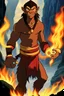 Placeholder: Avatar: The First Firebender, Caveman, Homo Erectus in the Avatar State, ancient, discovery of fire, avatar the last airbender