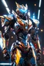 Placeholder: super robot with elements of Mazinnger Z, cool, gorgeous looks, anime, colorful outfit, highly detailed, sci-fi, futuristic, soft lighting, cinematic lightning, symmetrical, intricate, octane, bright color, 8k high definition, unreal engine 5, good pose, photo, sharp focus, ultra realistic, perfect anatomy, armor with glitter diamonds, jeweled skin, crystals, sapphires, ornate, white, translucent, silver