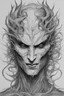 Placeholder: Nightmare in my mind, evil in many faces, Busch painting nightmare, thin line draw