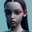 Placeholder: Jenna ortega as Wednesday addams, hyper detail, octane render, unreal engine 5, photorealistic, 8k resulation