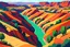 Placeholder: create a panoramic landscape of a southwestern river canyon in the fauvist art style of Andre Derain, highly detailed, 4k,