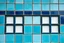 Placeholder: tiled rectangles of decorative window inserts