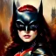 Placeholder: portrait beautiful face BatWoman,busty,ancient metal armor balanciaga fashion clothe painting by gaston bussiere, greg rutkowski, yoji shinkawa, yoshitaka amano, tsutomu nihei, donato giancola, tim hildebrandt, oil on canvas, cinematic composition, extreme detail,fit full head inside picture,16k