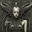 Placeholder: In HR Giger's artwork, the biomechanical theme often extends to the representation of human figures, including depictions of multiple female figures. Giger's two-girl biomechanical imagery is characterized by the fusion of organic and mechanical elements, creating a disturbing and otherworldly vision of female forms. The two-girl biomechanical compositions by Giger often feature twisted and contorted bodies intertwined in a surreal and unsettling manner. The intricate details and dark color pal