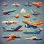 Placeholder: stylized planes 2d