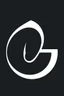 Placeholder: a simple abstract shapes combining the shape of an ear inside the capital letter G, vector