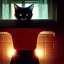 Placeholder: Creepy photo, 'stranger things' cat, bat