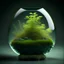 Placeholder: a plant with glass mossaic style