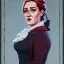 Placeholder: Portrait of a 30 year old witch like Adele and Mary Poppins