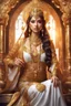 Placeholder: Beautiful Goddess Photo Portrait Fantasycore Artwork, fullbody,wearing traditional golden silver ornaments dress ,Intricate Photography, A Masterpiece