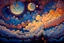 Placeholder: painting of cloud with filigree moon, very cloudy sky, in the style of emily balivet, precise, detailed architecture paintings, colorful dreams, james c. christensen, spectacular backdrops, psychedelic color schemes, rui palha painting of cloud with moon sky, in the style of emily balivet, precise, detailed architecture paintings, colorful dreams, james c. christensen, spectacular backdrops, psychedelic color schemes, rui palha" Modifiers: elegant extremely detailed intricate very attractive bea