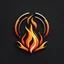 Placeholder: fire logo design