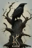 Placeholder: The symbol for Kharzak is a black raven perched on a gnarled branch of a dead tree