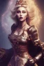 Placeholder: Madonna as an evil queen in leather, volumetric lighting, particles,highly detailed,cinamatic, deep colours,