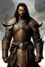 Placeholder: A Maori-Warrior in bronze-age armor engraved with traditional maori patterns. concept art in the style of Alan lee d&d larry elmore greg rutkowsky john howe william morris william turner hayao miyasaki. mixture of dwayne Johnson, maui and jason momoa