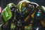 Placeholder: orisa in 8k anime cgi artstyle, venom them, neon effect, close picture, rain, apocalypse, intricate details, highly detailed, high details, detailed portrait, masterpiece,ultra detailed, ultra quality