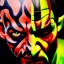 Placeholder: Ultra detailed fullbody Portrait in oil on canvas of Darth Maul merges Yoda ,intense stare,extremely detailed digital painting, extremely detailed face,crystal clear Big eyes, mystical colors ,perfectly centered image, perfect composition, rim light, beautiful lighting,masterpiece,8k, stunning scene, raytracing, anatomically correct, in the style of robert e howard and Ken Kelley and Ohrai Noriyoshi and Simon Bisley and tomzj1