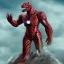 Placeholder: hybrid between godzilla and iron man