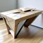 Placeholder: Paper folding inspired table