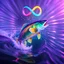 Placeholder: infinity symbol ∞ with vibrant powerful fish jumping out of the water, striking, neon, chiaroscuro, dramatic, captivating, powerful, fantasy, beautiful, octane render, 16k post-production, artstation: award-winning: atmospheric: commanding: fantastical: clarity: ultra quality: striking: brilliance: stunning colors: amazing depth; lens: f/11, 35mm