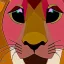 Placeholder: Lion King Animation OC Loca male lion triangular face shape hooked black nose tip